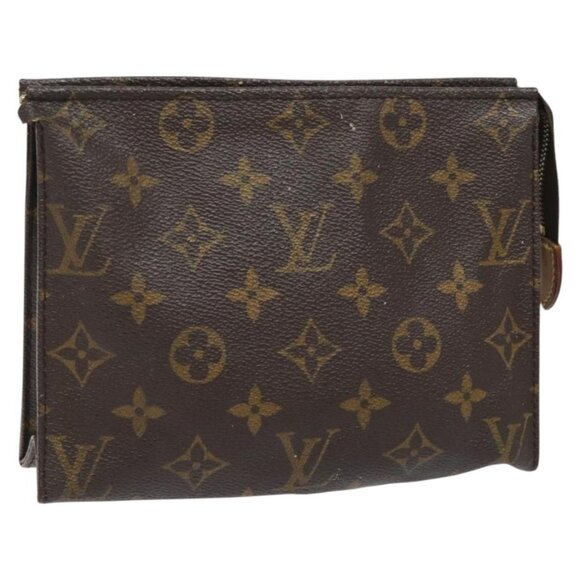 LOUIS VUITTON Monogram Poche Toilette 19 Pouch LV Auth - Picture 1 of 16